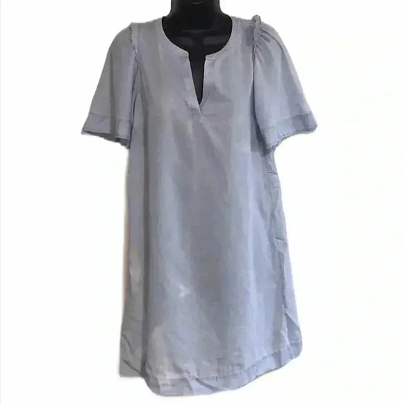Ann Taylor Loft Chambray Shirt Dress Size XSP - Picture 1 of 5